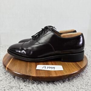 Johnston and Murphy Men 9D Melton Brown Cap Toe Business Daily Oxford Dress Shoe